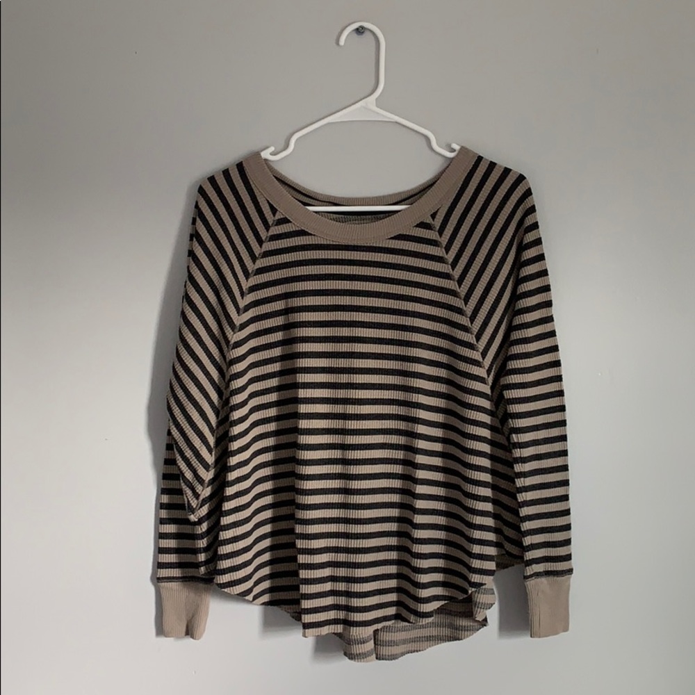 Freepeople Striped Long Sleeve Shirt